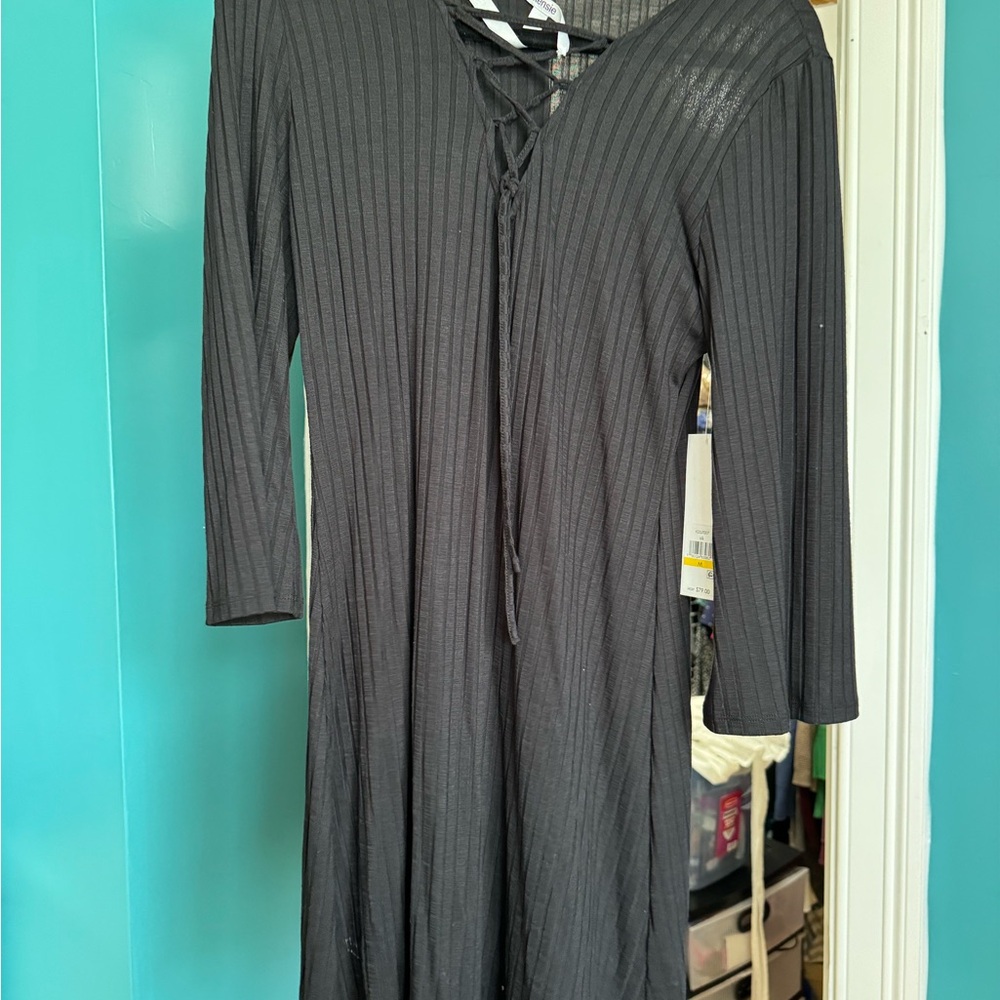 Kensie black flare dress